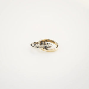 Dalmatian-Double Band Ring