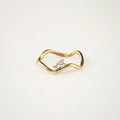 Meideya jewelry Delicate Sparkle Wave Ring