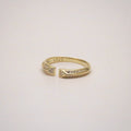 stackable gold open ring