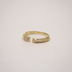 stackable gold open ring