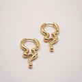 Meideya Jewelry gold dripping hoop earrings