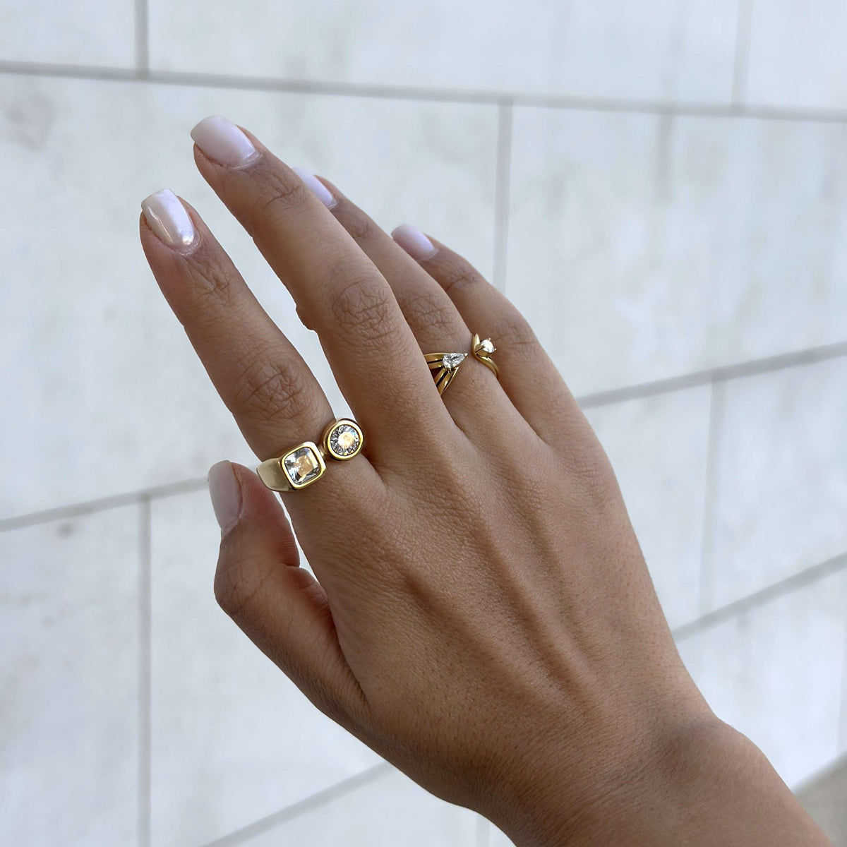 gemstone signet ring