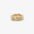 CZ Band Ring for Women — Waterproof 18k Gold Plated