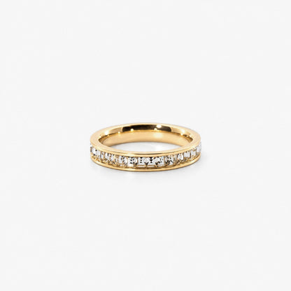 Eternity Ring — Waterproof 18k Gold Plated Stainless Steel