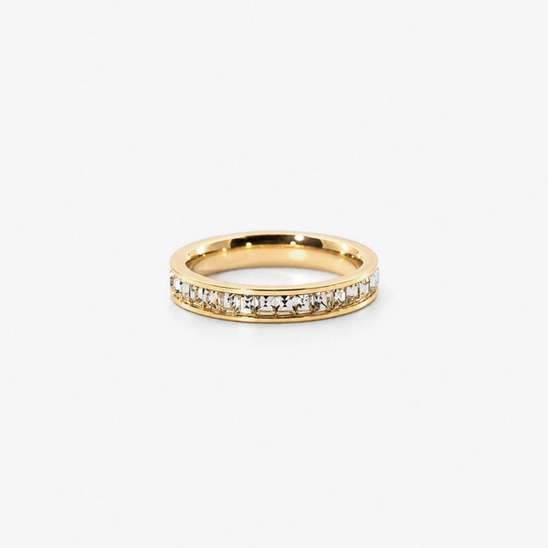 Eternity Ring — Waterproof 18k Gold Plated Stainless Steel