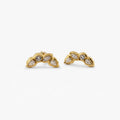 18k Gold Plated Waterproof Stud Earrings - Stylr