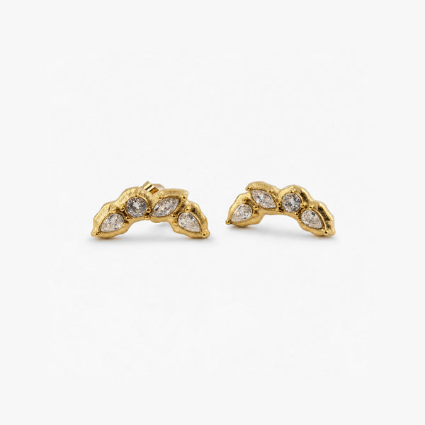 18k Gold Plated Waterproof Stud Earrings - Stylr