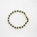 Emerald Tennis Bracelet — Waterproof Gold Plated Stainless Steel