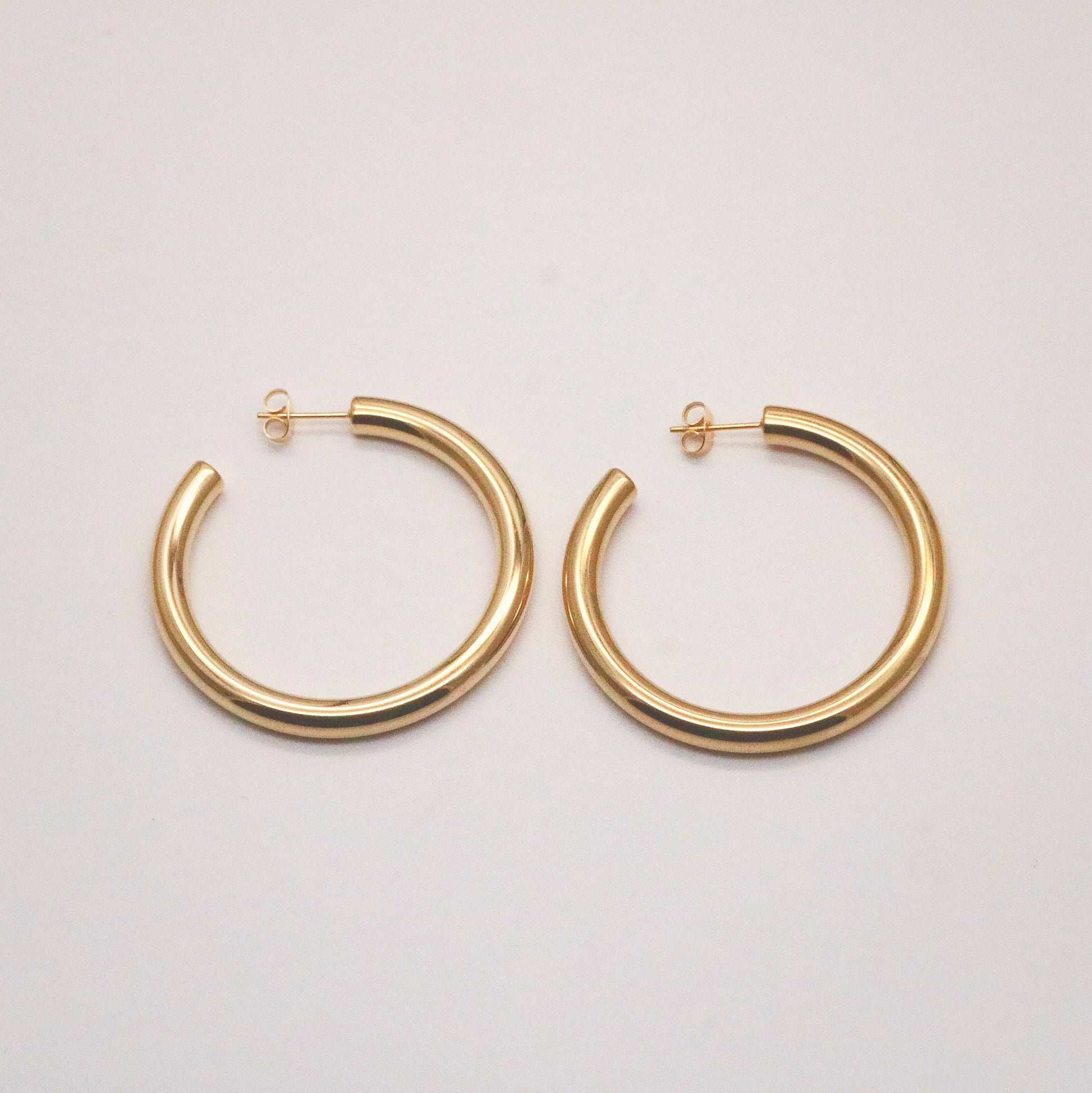 Chunky Large Hoops Gold