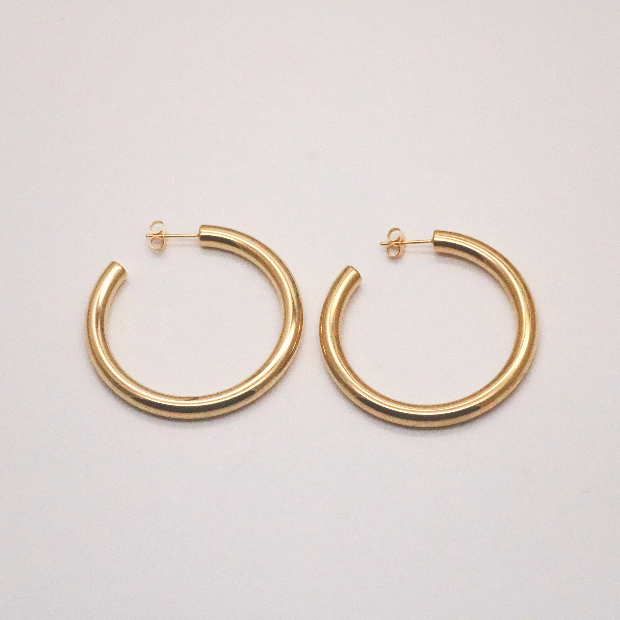 Chunky Large Hoops Gold