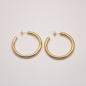 Chunky Large Hoops Gold
