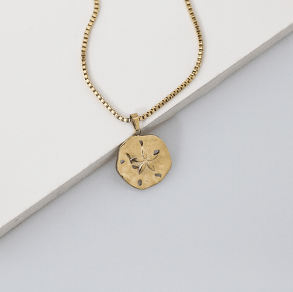 Flower Sand Dollar Necklace