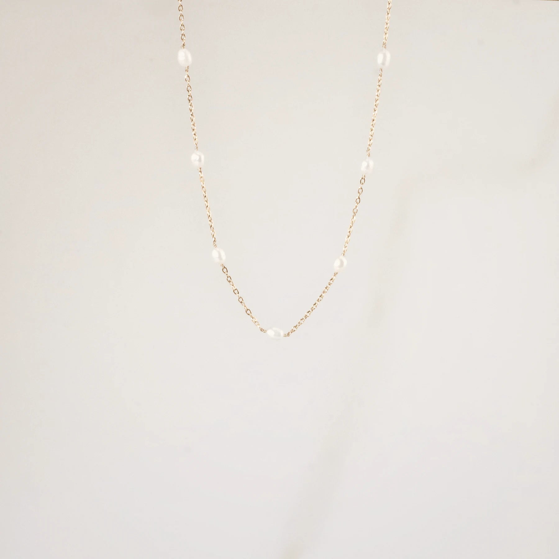 Freshwater Pearl Station Necklace