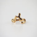 Meideya Jewelry Fun Sculpted Ring in 18k gold plated stainless steel