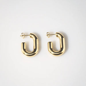 Meideya jewelry geo loop hoops