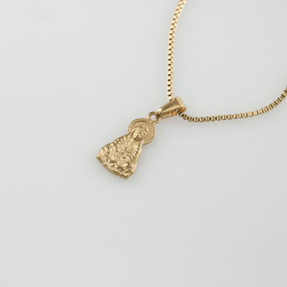 Gold Guanyin Pendant-Necklace