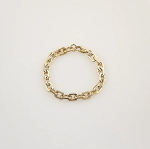 Gold Paperclip Chain Bracelet