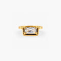 Half Frame Gem Ring — Waterproof, Tarnish-Free | Stylr