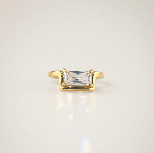 Meideya Jewelry Half Frame Gem Ring