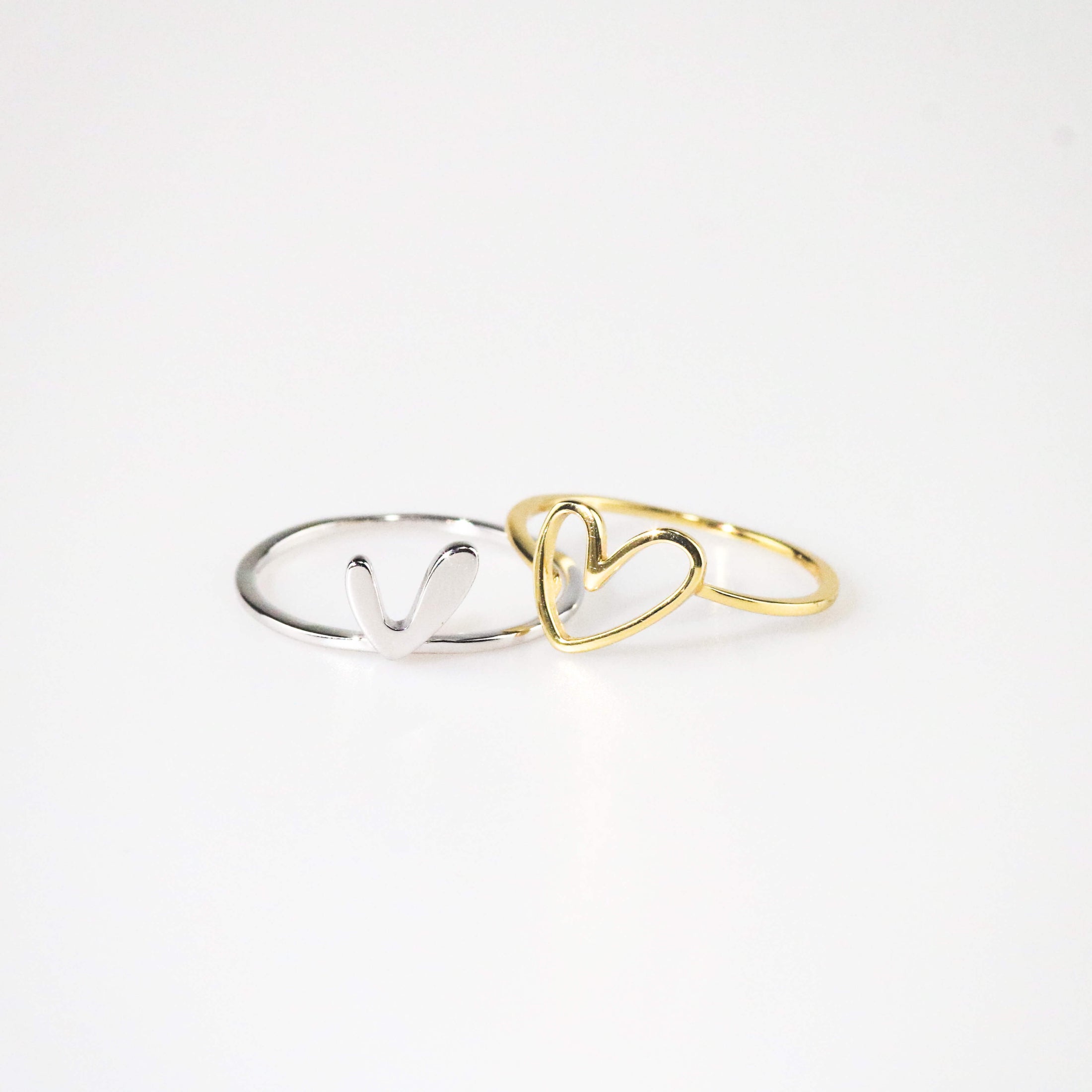 Heart ring set