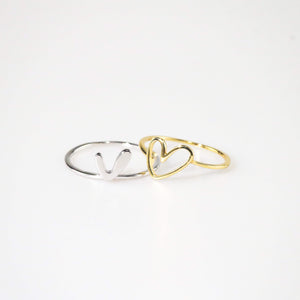 meideya jewelry heart ring set
