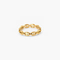 Stackable Band Ring — Waterproof, Tarnish-Free Gold