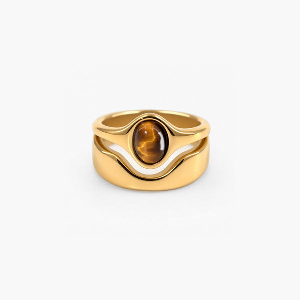 Hugo Ring - Tigers Eye | Waterproof Stainless Steel Ring