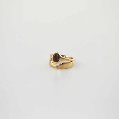 tigers eye ring