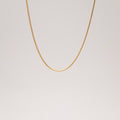 Shimmer thin gold chain necklace