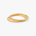 Kyle Bangle Bracelet - 18k Gold Plated Stainless Steel