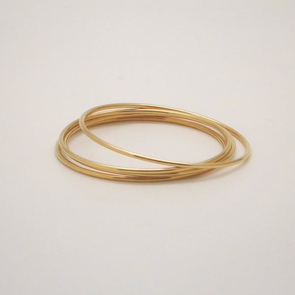 Kyle Bangle Bracelet - 18k Gold Plated Stainless Steel