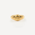 Moonface Signet Ring – Waterproof Gold Stainless Steel