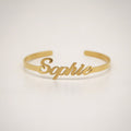 personalized name cuff bracelet