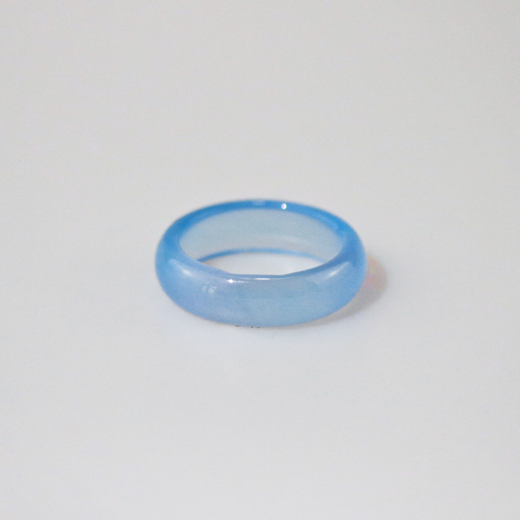 Blue Jade Band Ring