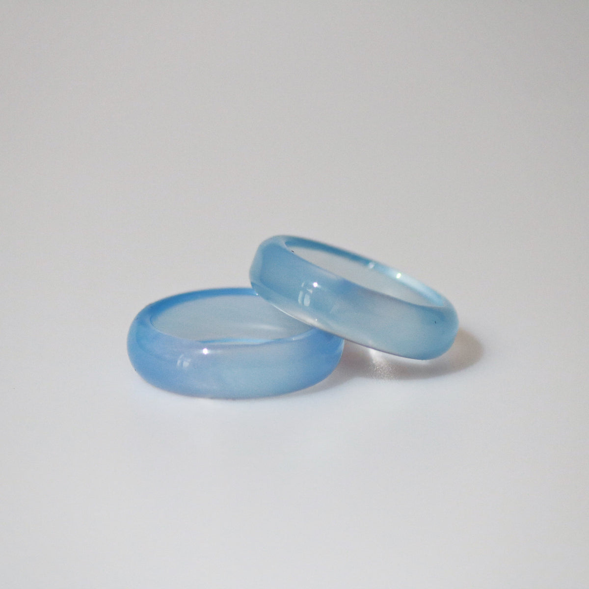 Blue Jade Gemstone Band Ring
