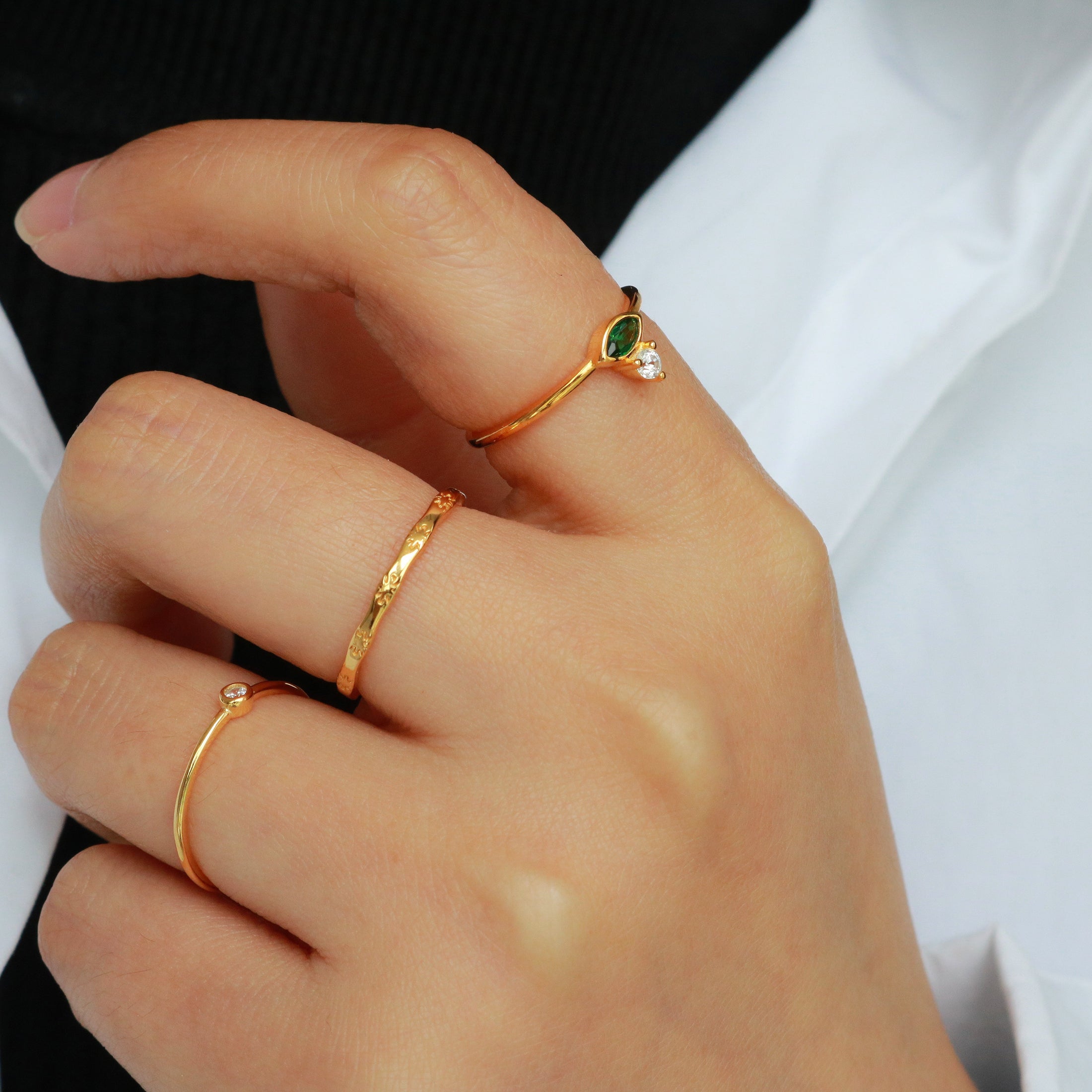 Hand with rings