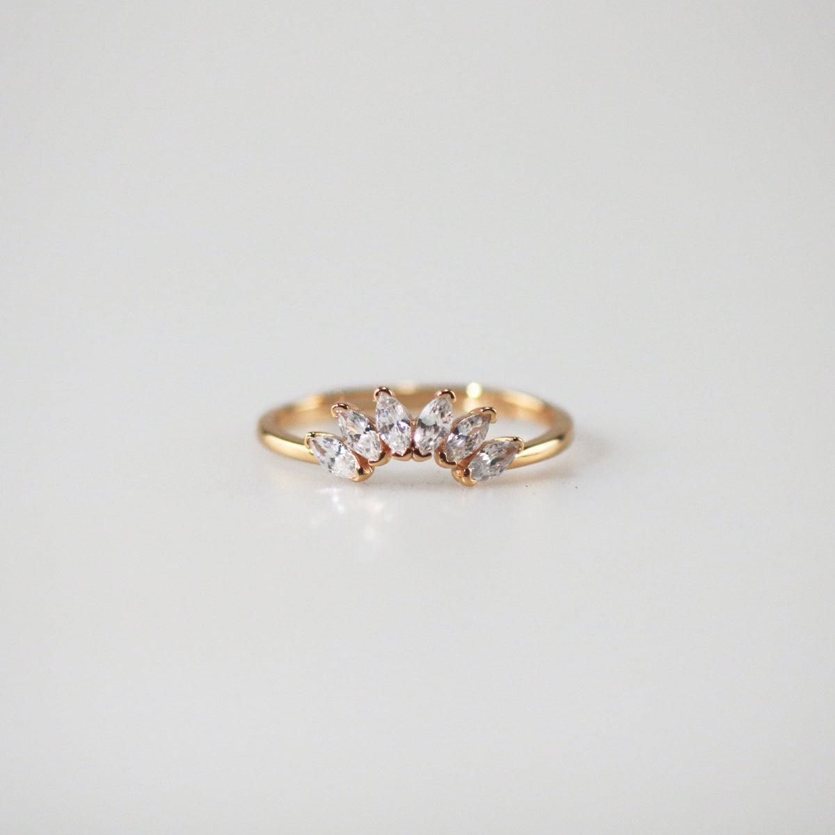 Contour Gemstone Band Ring