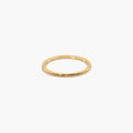 Herringbone Slim Band Ring — Waterproof Gold Plated