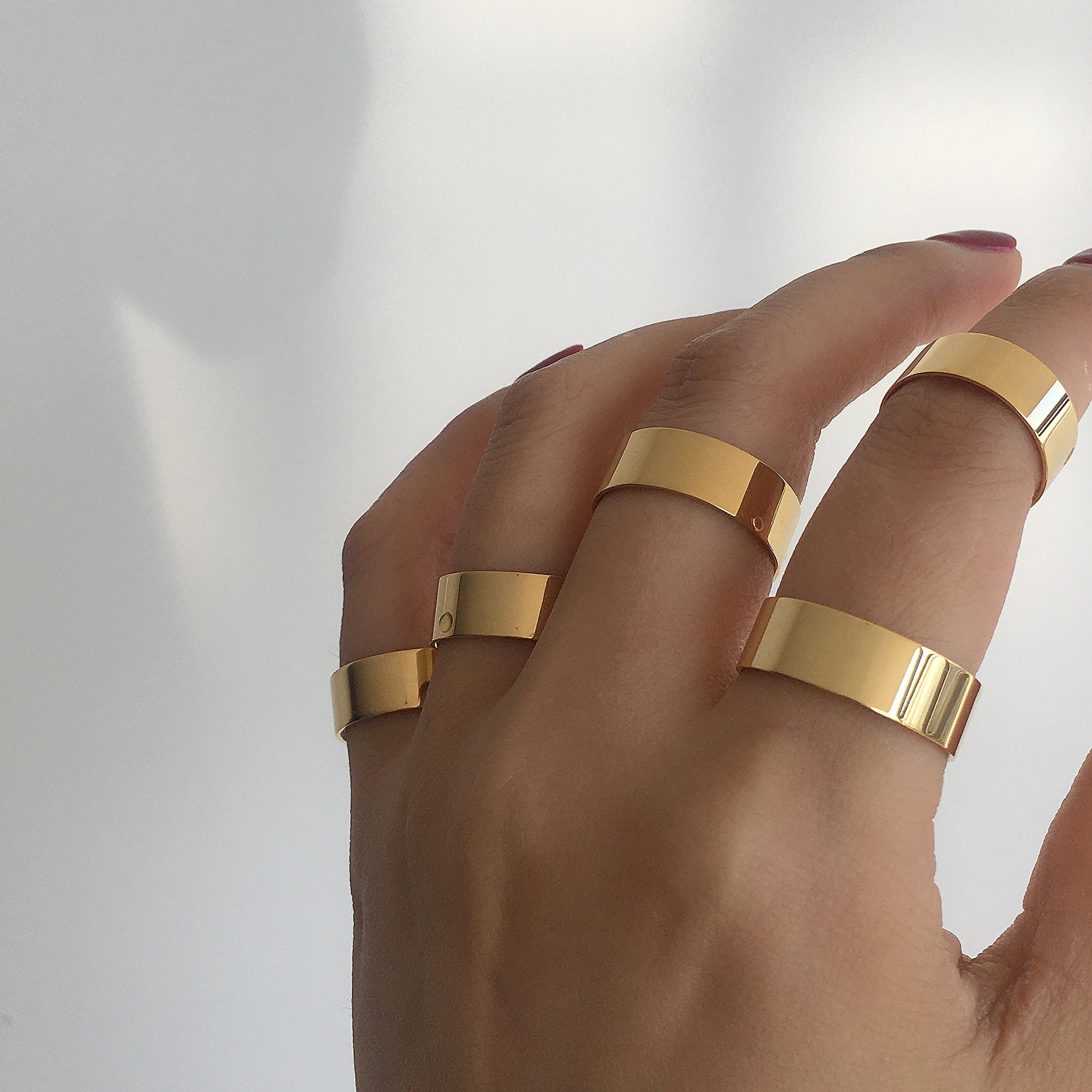 The Band Ring, waterproof 18k gold-plated stainless steel