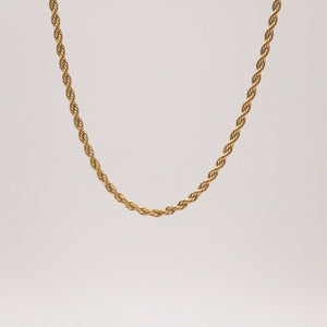 Meideya Jewelry - Gold rope necklace