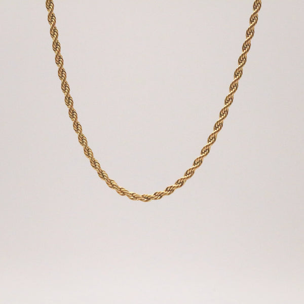 Isla Rope Necklace – 18k Gold Plated Stainless Steel