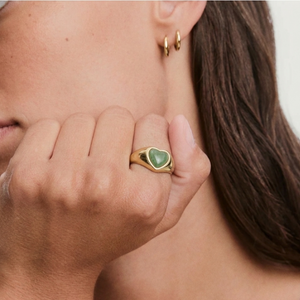 Jade -Heart Ring