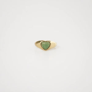 Jade Heart Ring
