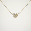 Pave Little Heart Necklace – 14k Gold Plated Sterling Silver