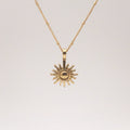 gold sun necklace