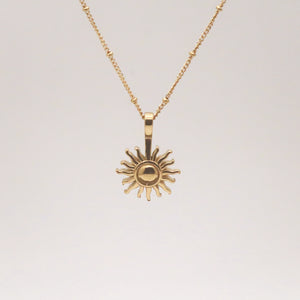 gold sun necklace