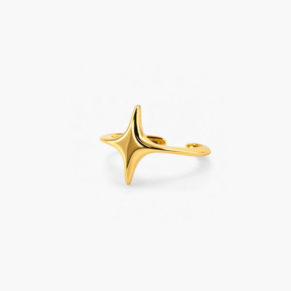 Minimalist Gold Plated Star Ring – Hypoallergenic 316L