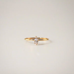 Meideya Jewelry Marquise Cut Solitaire Ring