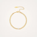 meideya jewelry solitaire curb chain bracelet
