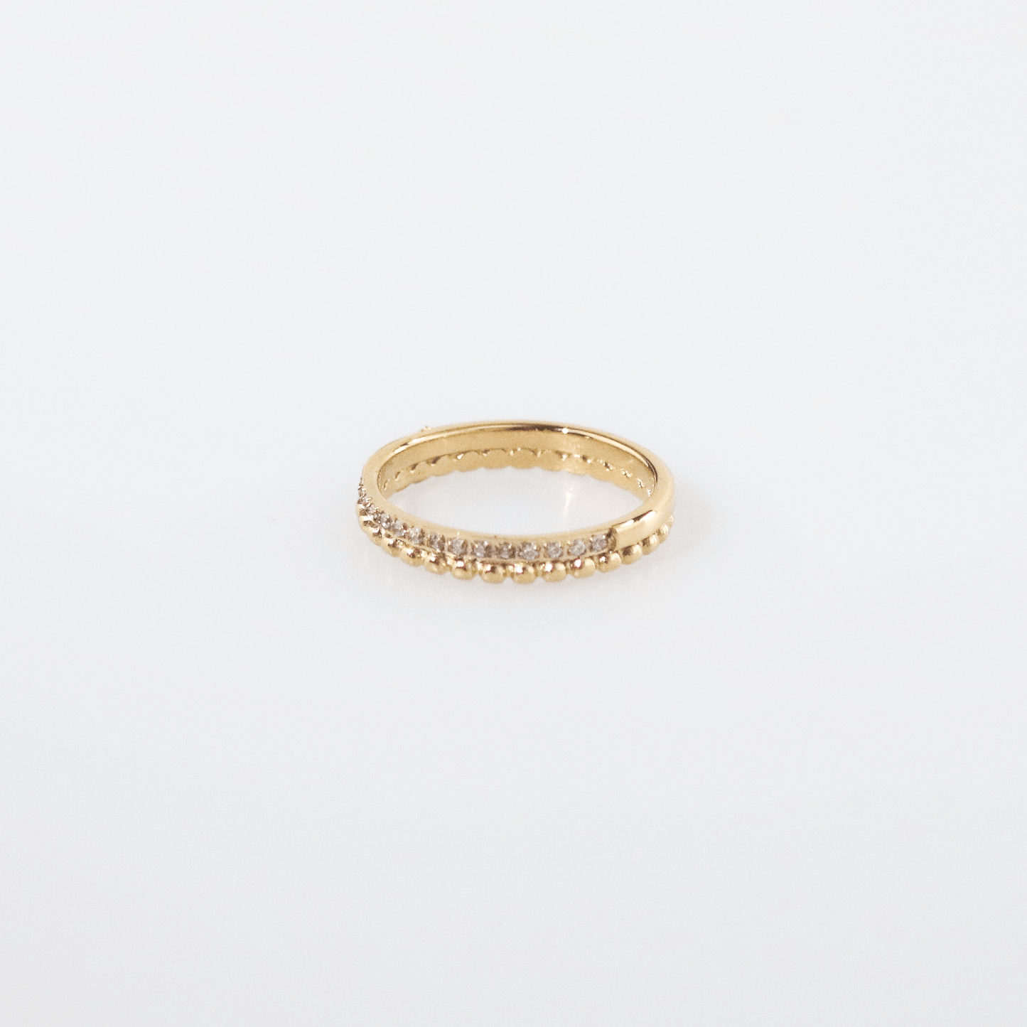 Milgrain Half Eternity Band-Ring